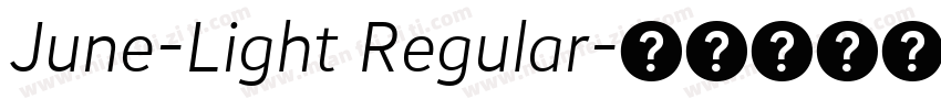 June-Light Regular字体转换